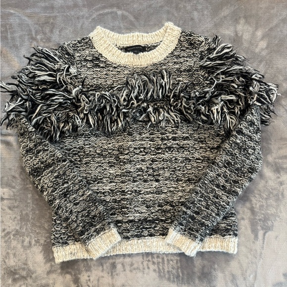 Banana Republic shabby layers fringe sweater - Picture 2 of 6
